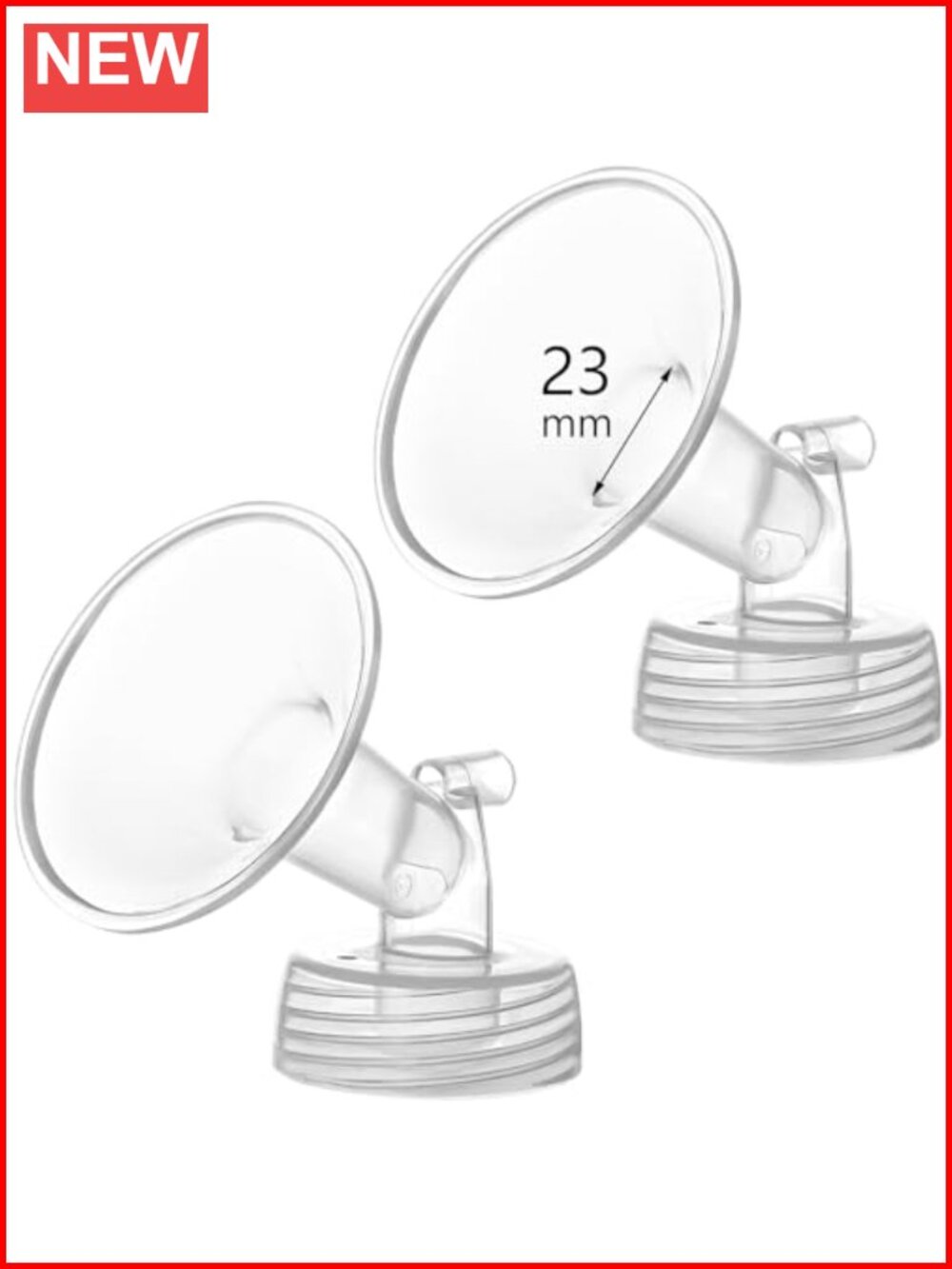 23mm Flange Replacement for Spectra S1 S2 9 Plus Breastpump 2pc BPA Free